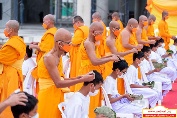 ศูนย์ปฏิบัติธรรมสมุทรปราการ จัดพิธีตัดปอยผมและปลงผมยุวธรรมทายาท