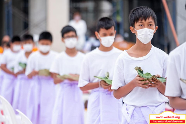 ศูนย์ปฏิบัติธรรมสมุทรปราการ จัดพิธีตัดปอยผมและปลงผมยุวธรรมทายาท