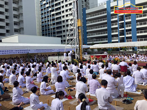 สถาปนาสร้างวัดพระธรรมกายสิงคโปร์