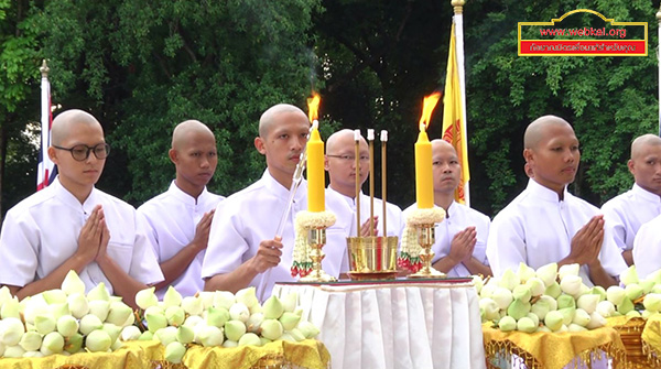 วัดพระธรรมกาย จัดพิธีบรรพชา 3 โครงการ