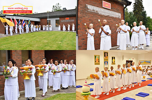 วัดพระธรรมกายบูโรส  จัดพิธีบรรพชาสามเณรภาคฤดูร้อน