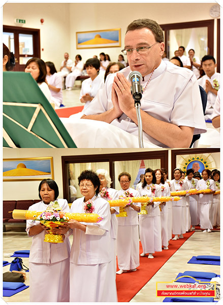  วัดพระธรรมกายบูโรส ประเทศสวีเดน จัดพิธีบูชาข้าวพระ พิธีถวายเทียนพรรษา และพิธีทอดผ้าป่าสามัคคี