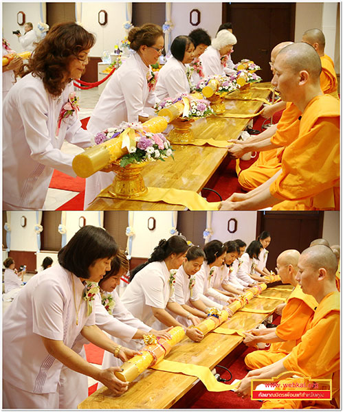  วัดพระธรรมกายบูโรส ประเทศสวีเดน จัดพิธีบูชาข้าวพระ พิธีถวายเทียนพรรษา และพิธีทอดผ้าป่าสามัคคี