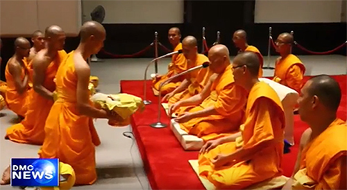 พิธีอุปสมบท สามเณรธรรมทายาทชาว AEC รุ่นที่ 1