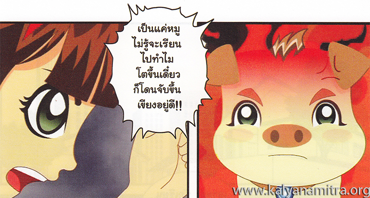 การ์ตูนคุณธรรม บุญโตหมูเพื่อนซี้ ตอน Back to the Future 1