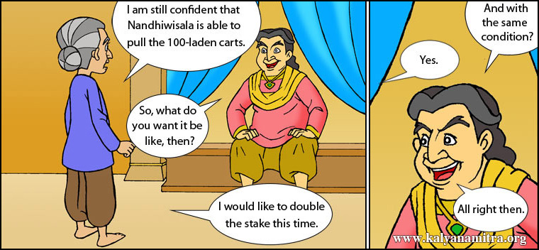 นิทานชาดกภาษาอังกฤษเรื่อง Nandhiwisala  The story about speaking only words of kindness