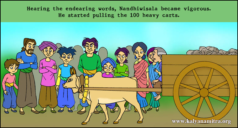 นิทานชาดกภาษาอังกฤษเรื่อง Nandhiwisala  The story about speaking only words of kindness