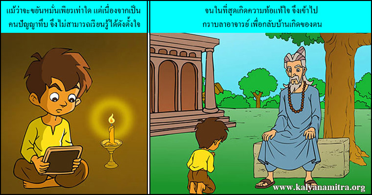 นิทานชาดก เรื่อง มนต์วิเศษ   เรื่องพระจูฬปันถกเถระ ว่าด้วยความขยันหมั่นเพียร การ์ตูนภาพ_การ์ตูนสนุก_การ์ตูนช่อง