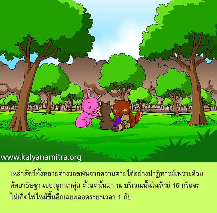 นิทานชาดกเรื่องวัฏฏกาชาดก นกคุ่มโพธิสัตว์ ว่าด้วยการทำให้เกิดความสุข