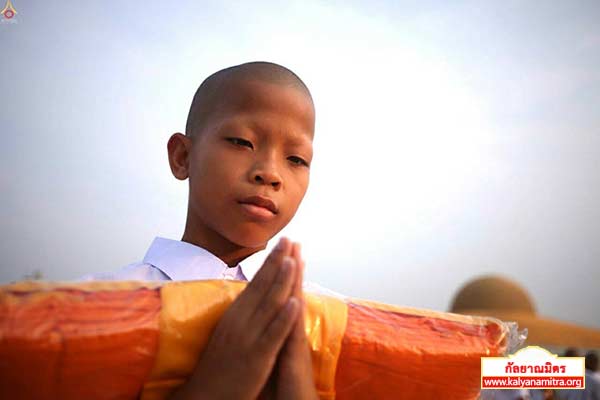พิธีบรรพชาสามเณรธรรมทายาท วันเสาร์ที่ 14 มีนาคม พ.ศ.2558