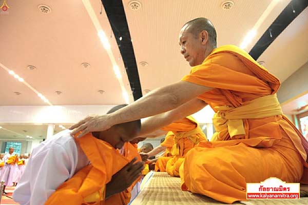 พิธีบรรพชาสามเณรธรรมทายาท วันเสาร์ที่ 14 มีนาคม พ.ศ.2558