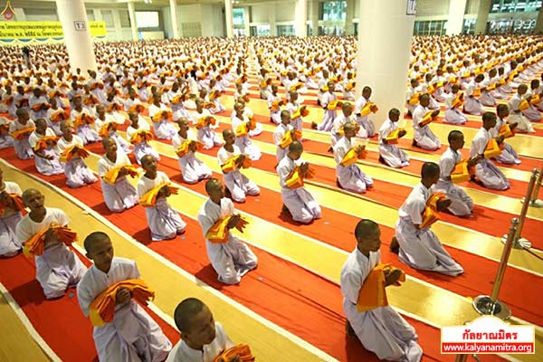 พิธีบรรพชาสามเณรธรรมทายาท วันเสาร์ที่ 14 มีนาคม พ.ศ.2558