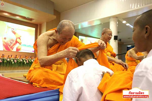 พิธีบรรพชาสามเณรธรรมทายาท วันเสาร์ที่ 14 มีนาคม พ.ศ.2558