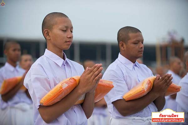 พิธีบรรพชาสามเณรธรรมทายาท วันเสาร์ที่ 14 มีนาคม พ.ศ.2558