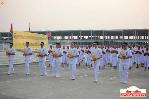 พิธีบรรพชาสามเณรธรรมทายาท วันเสาร์ที่ 14 มีนาคม พ.ศ.2558