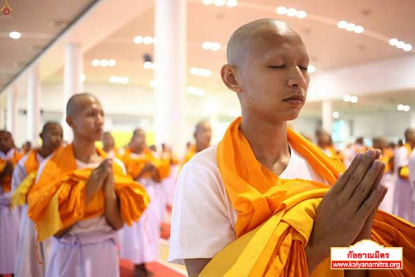 พิธีบรรพชาสามเณรธรรมทายาท วันเสาร์ที่ 14 มีนาคม พ.ศ.2558