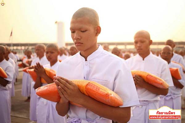 พิธีบรรพชาสามเณรธรรมทายาท วันเสาร์ที่ 14 มีนาคม พ.ศ.2558