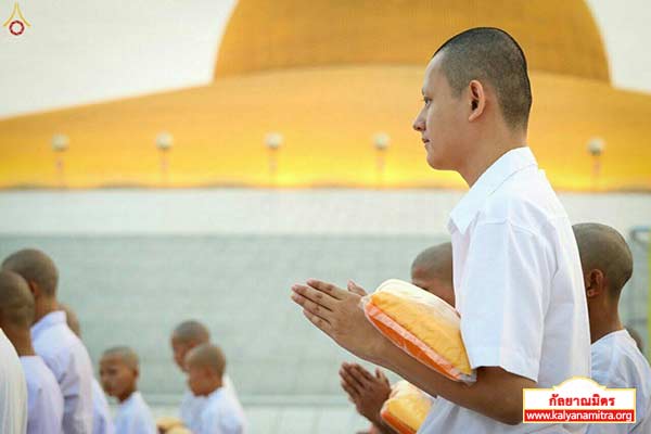 พิธีบรรพชาสามเณรธรรมทายาท วันเสาร์ที่ 14 มีนาคม พ.ศ.2558