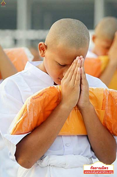 พิธีบรรพชาสามเณรธรรมทายาท วันเสาร์ที่ 14 มีนาคม พ.ศ.2558