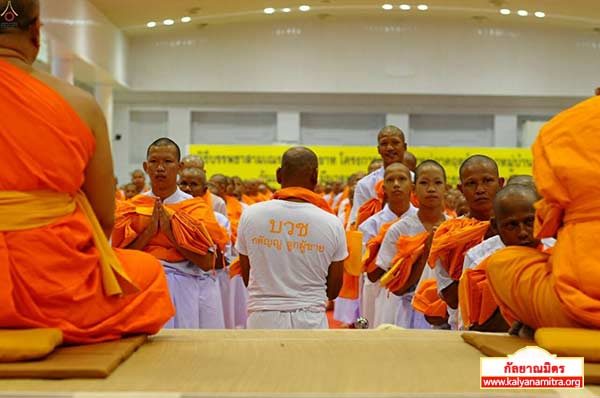 พิธีบรรพชาสามเณรธรรมทายาท วันเสาร์ที่ 14 มีนาคม พ.ศ.2558