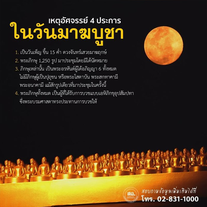 วันมาฆบูชา วันเสาร์ที่ 24 กุมภาพันธ์ พ.ศ. 2567 ณ วัดพระธรรมกาย อ.คลองหลวง จ.ปทุมธานี