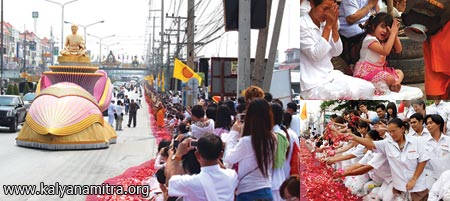 ธุดงค์ธรรมชัย อัญเชิญรูปหล่อทองคำพระมงคลเทพมุนี 