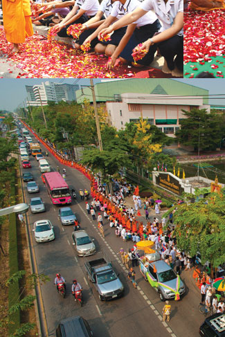 ธุดงค์ธรรมชัย อัญเชิญรูปหล่อทองคำพระมงคลเทพมุนี 