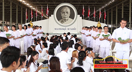 พิธีตัดปอยผมโครงการอุปสมบทหมู่รุ่นพระพี่เลี้ยงเข้าพรรษา 