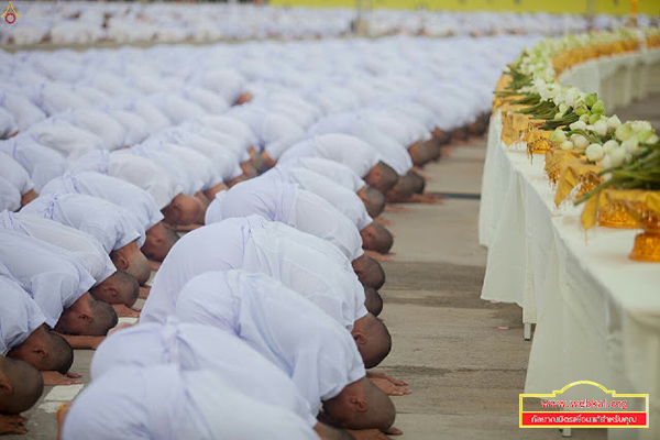 พิธีบรรพชาสามเณรรุ่นเข้าพรรษา