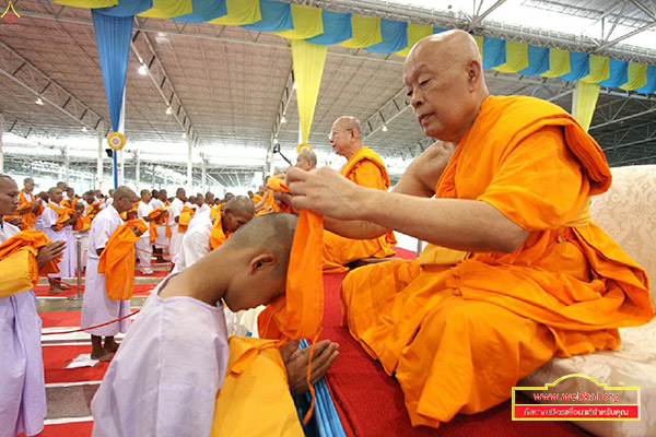 พิธีบรรพชาสามเณรรุ่นเข้าพรรษา