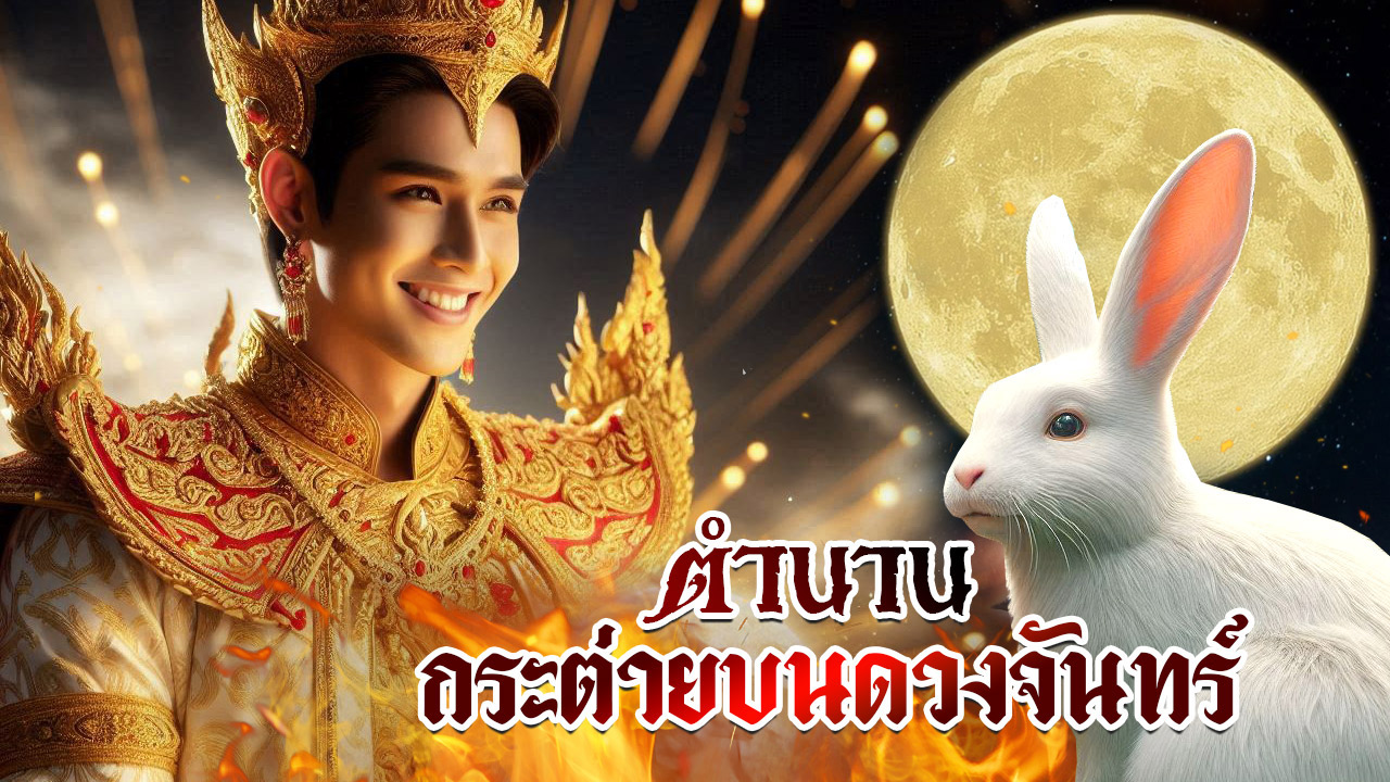 ตำนานกระต่ายบนดวงจันทร์, กระต่ายในดวงจันทร์, กระต่ายบนดวงจันทร์, ดวงจันทร์, ทำไมดวงจันทร์มีกระต่าย, กระต่าย, rabbit on the moon