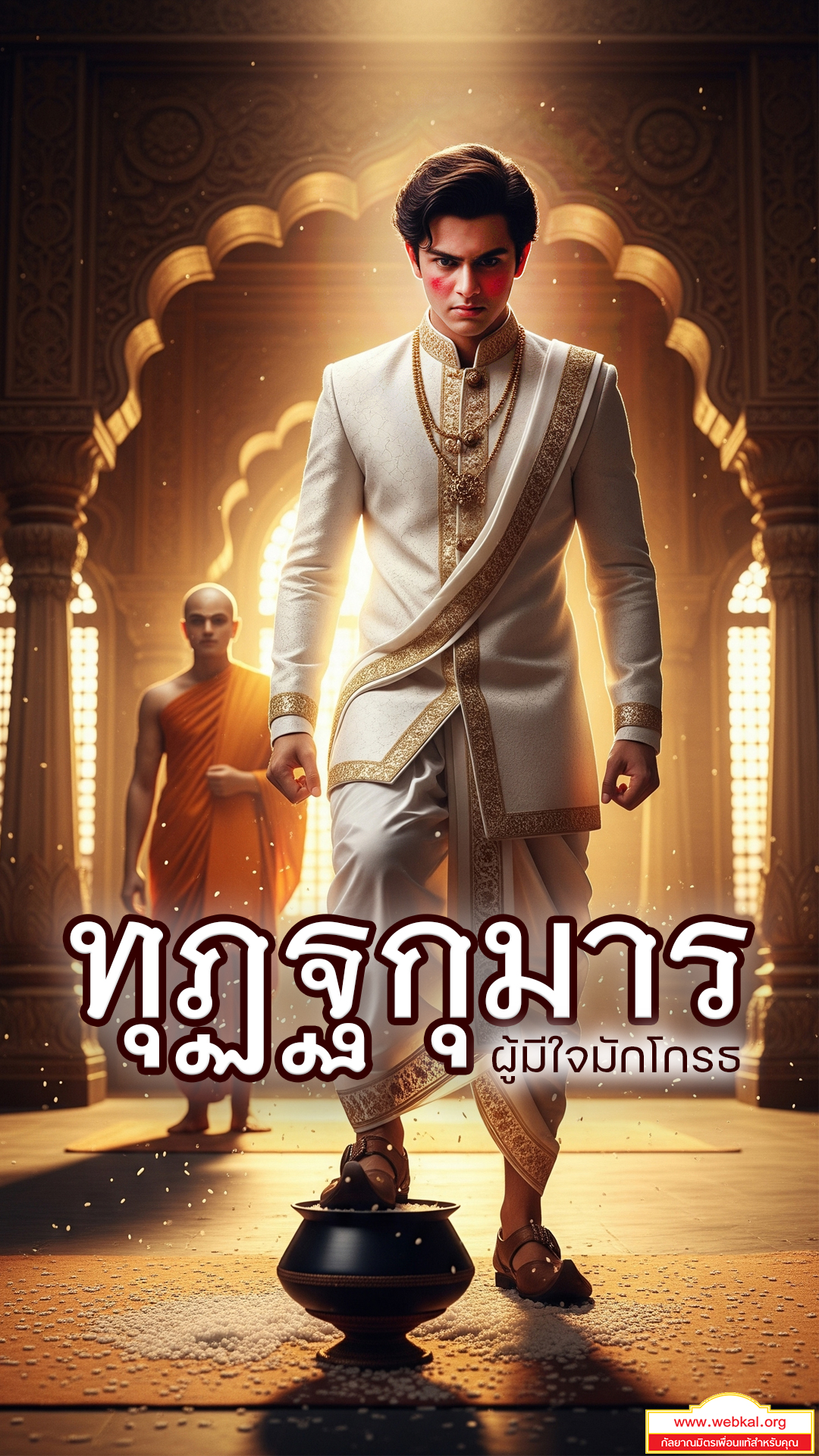 Dutthakumara, Wrath and Karma, ทุฏฐกุมาร, โทสะและวิบากกรรม, โทสะในพระไตรปิฎก, พระพุทธศาสนา, นิทานธรรมะ, นิทานพุทธกาล, เรื่องเล่าพุทธศาสนา, บทเรียนชีวิต, อานิสงส์การให้อาหาร, ผลกรรมจากความโกรธ, บทเรียนจากพระไตรปิฎก, คำสอนพระพุทธเจ้า, Buddhist story, Buddhist moral story, karma story, Buddhist teachings, Pacceka Buddha, Indian palace, ancient Benares, Buddhist tale, Dhamma story, Buddhist history, Buddhist drama, cinematic Buddhist story, ผลกรรมความโกรธ, พุทธศาสนาประวัติ, นิทานชาดก, ชาดก, นิทานคติธรรม