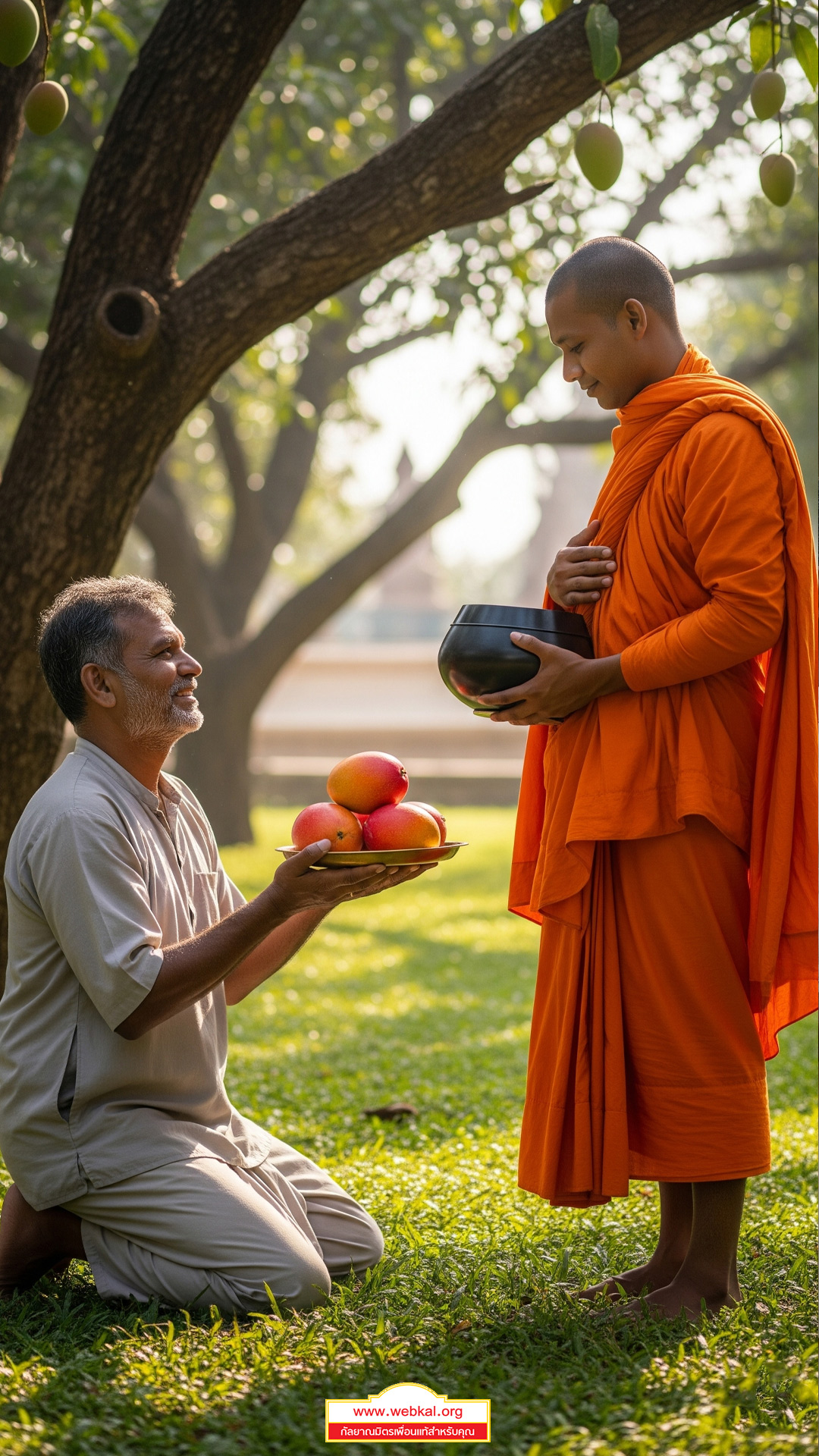 ชาวสวนถวายมะม่วง, พระโมคคัลลานะ, ผลบุญ, อานิสงส์การถวายทาน, เทพบุตร, สวรรค์, ผลแห่งบุญ, ศรัทธาในพระรัตนตรัย, บุญส่งผล, นิทานชาดก, ทำบุญได้สวรรค์, อานิสงส์ถวายผลไม้, บุญกุศล, เรื่องเล่าพุทธศาสนา, นิทานธรรมะ, ถวายมะม่วง, พระเจ้าพิมพิสาร, พระพุทธเจ้า