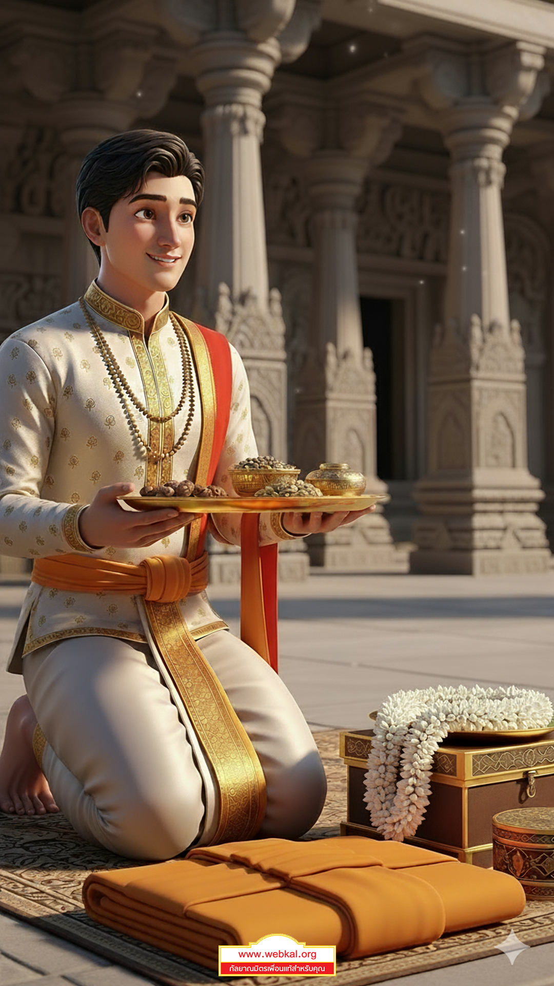 พระพากุละเถระ , ประวัติพระพากุละ , พระอรหันต์ผู้มีอายุยืน , พระพากุละบรรลุอรหันต์ , พระอรหันต์ในสมัยพุทธกาล , พระพากุละถวายยา , อัฐบริขารพระ , บาตรพระ , ผ้าไตรจีวร , พระอรหันต์ 160 ปี , พระพากุละเถระประวัติ , พระสงฆ์อินเดียโบราณ , วิหารอินเดียพุทธ , พระในวิหารสีขาว , พุทธประวัติ 3D , ภาพพระสมจริง , พระบรรลุธรรม