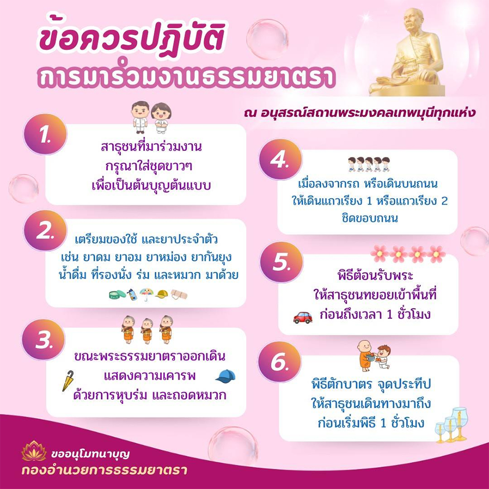 โครงการธรรมยาตรา กตัญญูบูชา มหาปูชนียาจารย์ พระมงคลเทพมุนี (สด จนฺทสโร) พระผู้ปราบมาร อนุสรณ์สถาน 7 แห่ง ปีที่ 14 วันที่ 2 - 31 มกราคม พ.ศ.2569, ธุดงค์, ธุดงค์ธรรมกาย, ธรรมกาย, ธรรมยาตรา, เดินธุดงค์, ธรรมกายเดินธรรมยาตรา